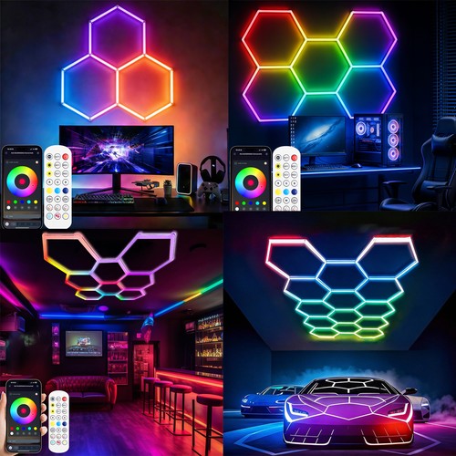 Grid hexagon rgb led - hexagon,
